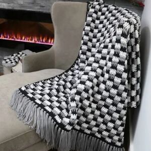 56" X 56" Rustic Farmhouse Plaid Throw Blanket ensemble